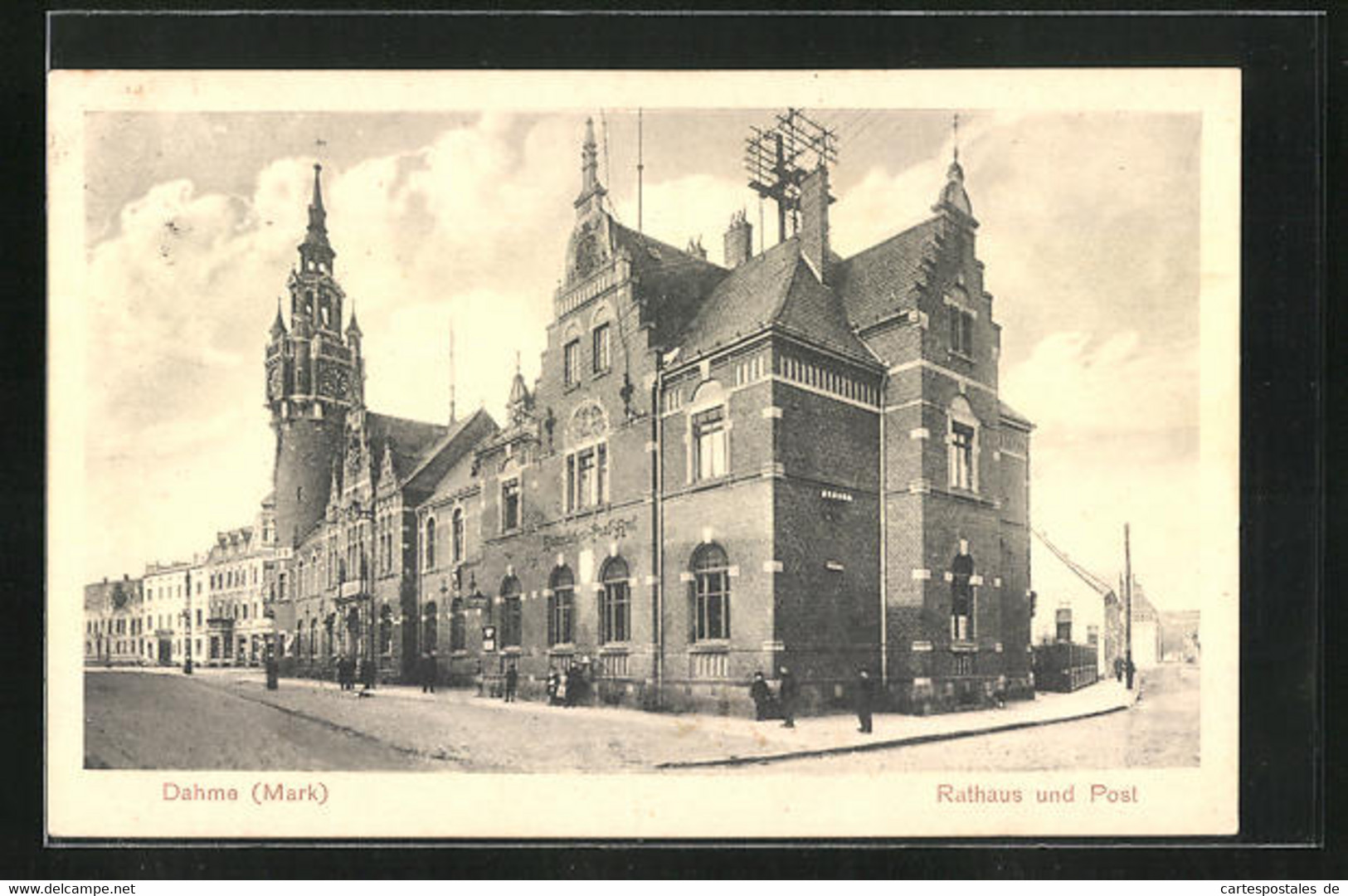 AK Dahme / Mark, Rathaus Und Post - Dahme