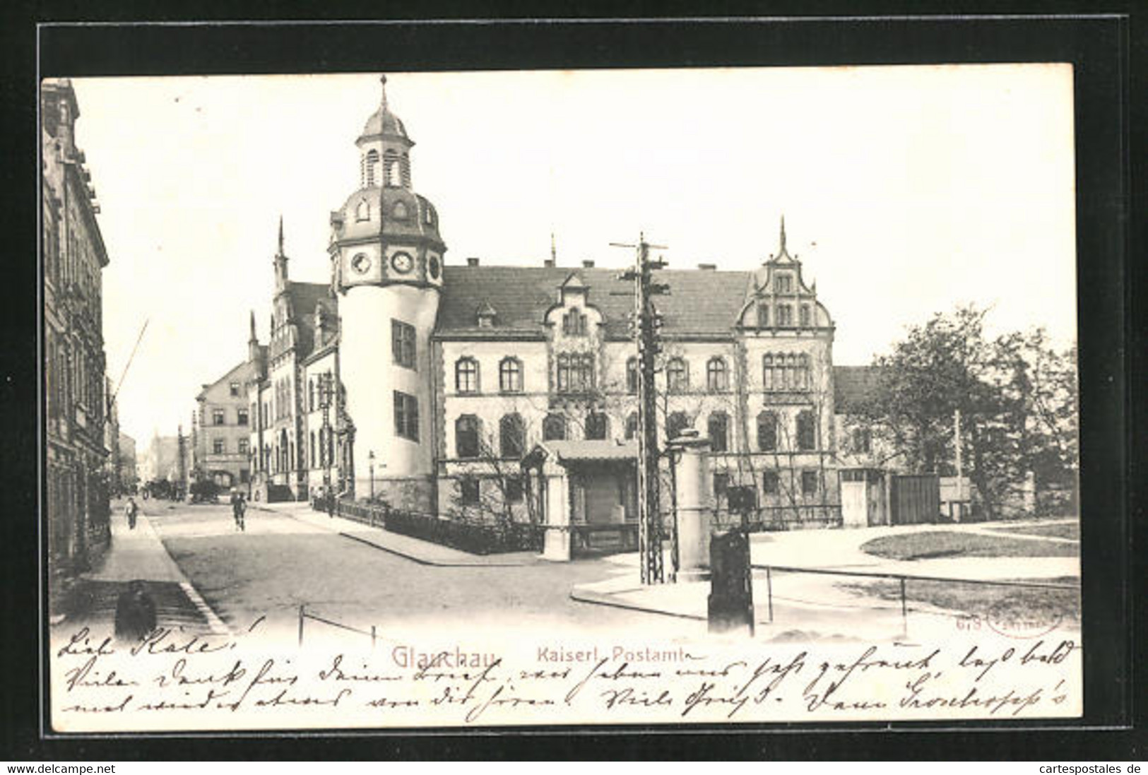 AK Glauchau, Kasierliches Postamt - Glauchau