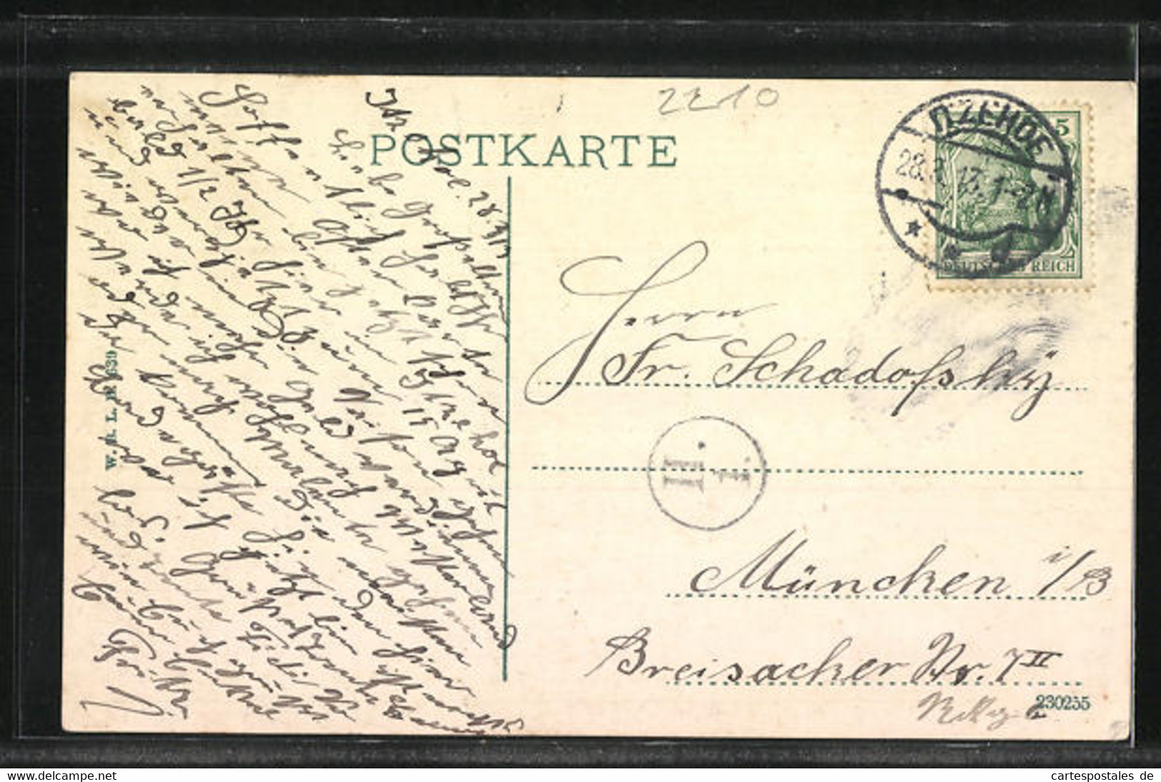 AK Itzehoe, Victoriastrasse Mit Postgebäude - Itzehoe