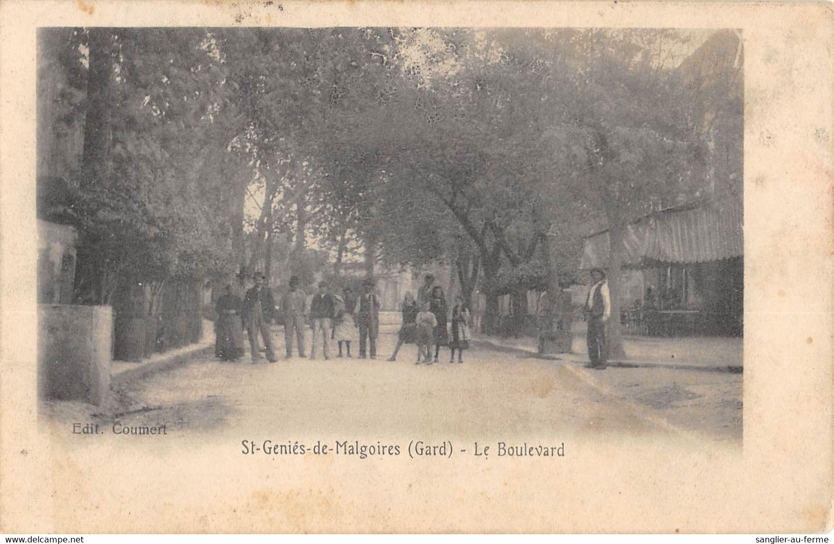 CPA 30 SAINT GENIES DE MALGOIRE LE BOULEVARD - Other & Unclassified