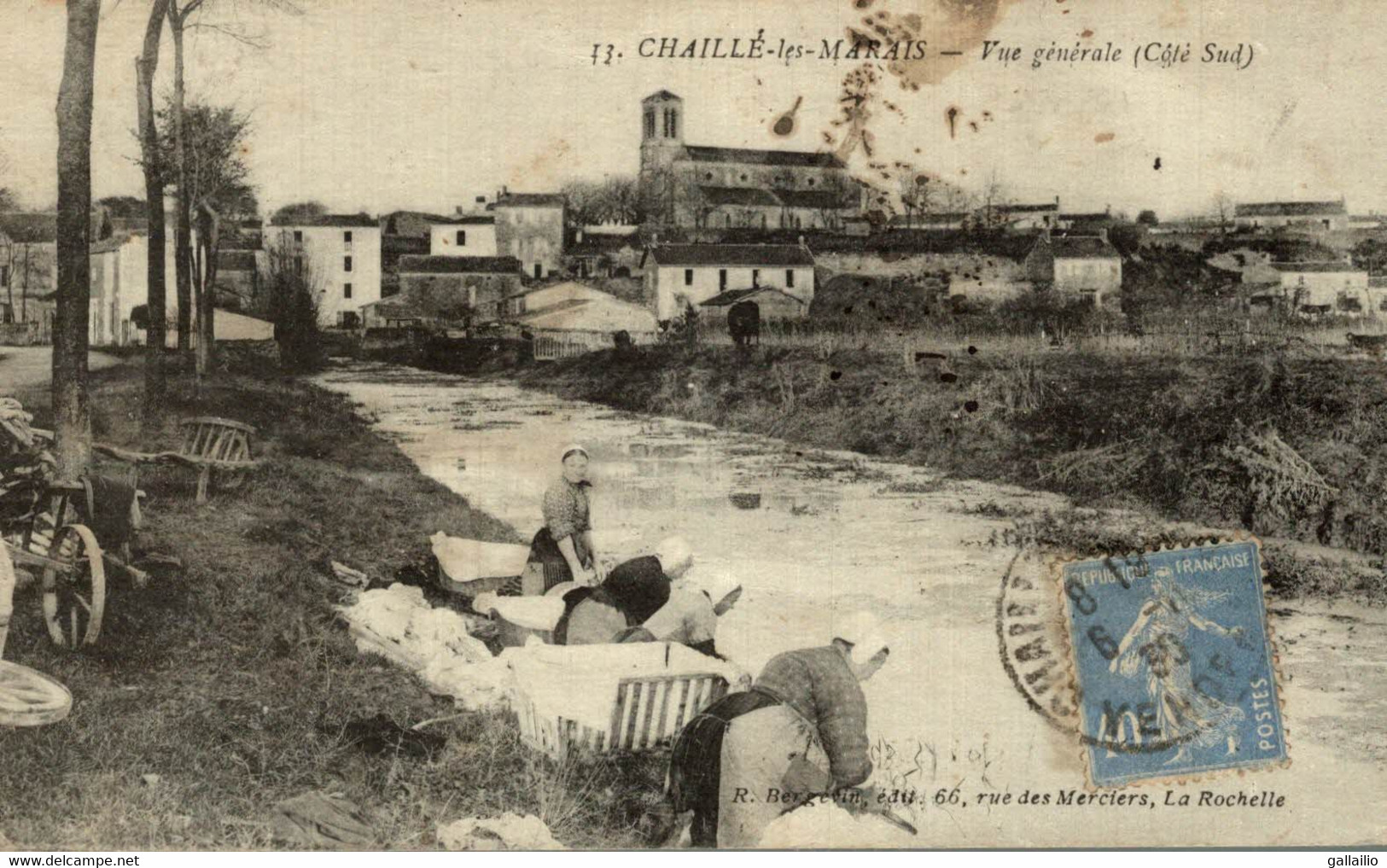 CHAILLE LES MARAIS VUE GENERALE COTE SUD - Chaille Les Marais