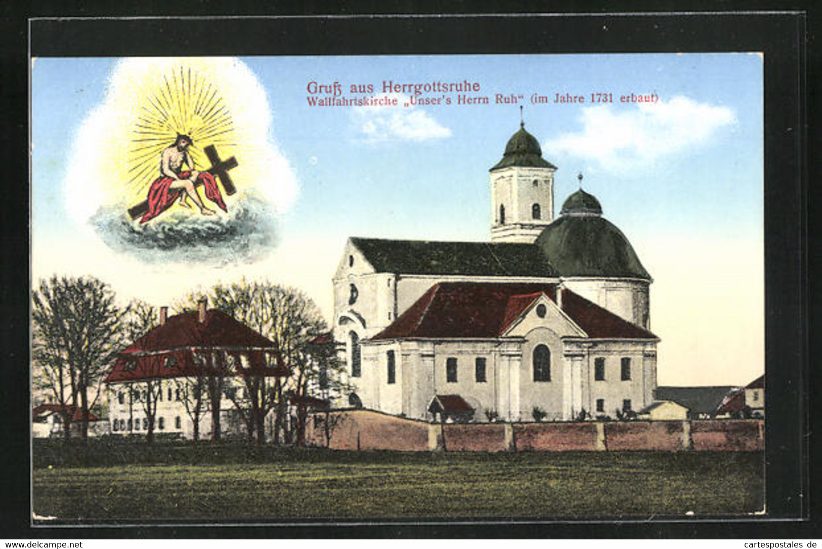 AK Friedberg, Wallfahrtskirche Herrgottsruhe Im Jahre 1731 Erbaut, Jesusbild - Friedberg