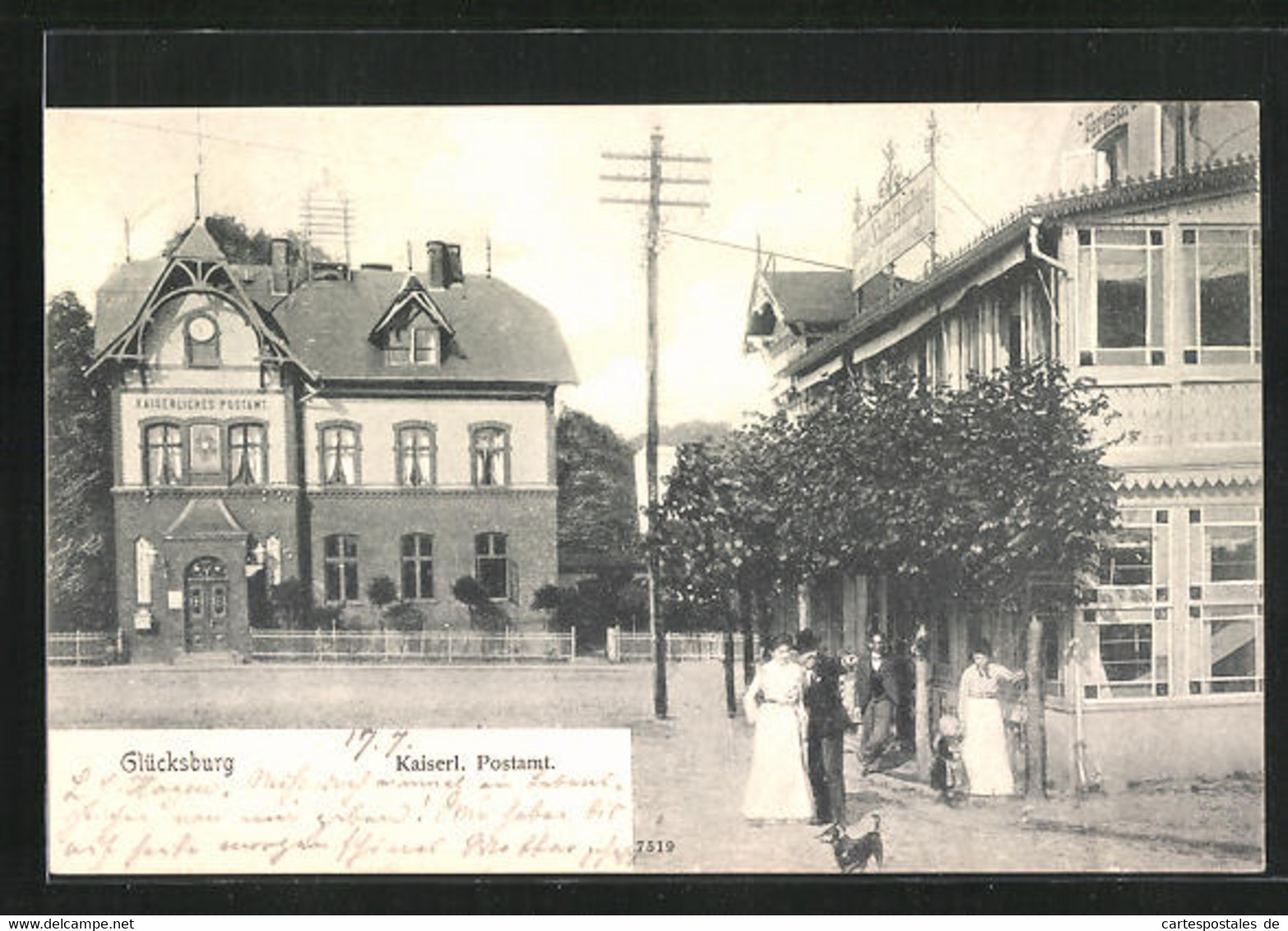 AK Glücksburg, Kaiserliches Postamt - Gluecksburg