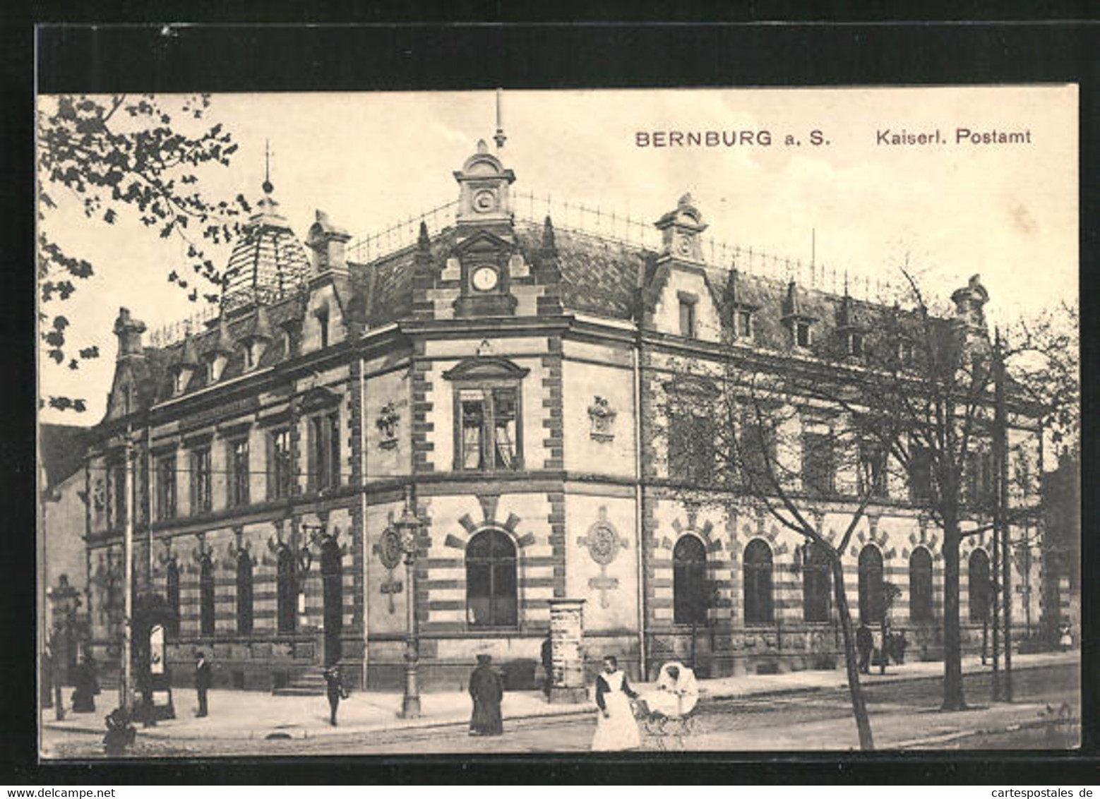 AK Bernburg A. S., Kaiserliches Postamt - Bernburg (Saale)