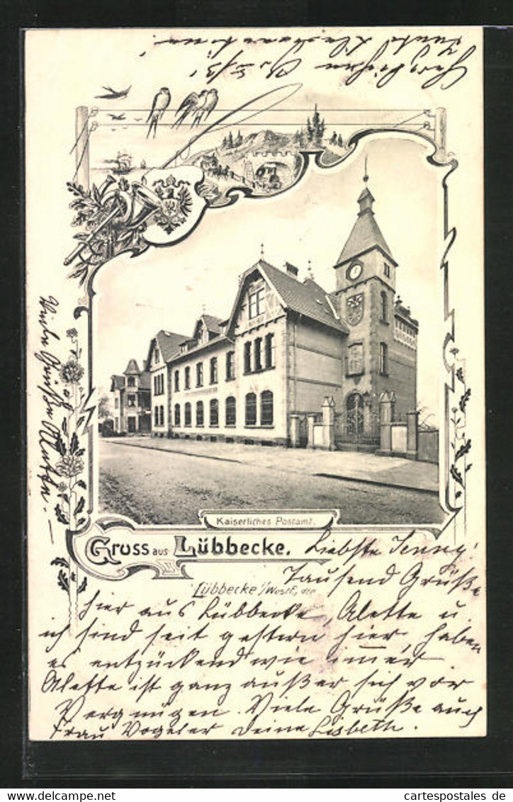 AK Lübbecke /Westf., Kaiserliches Postamt - Luebbecke