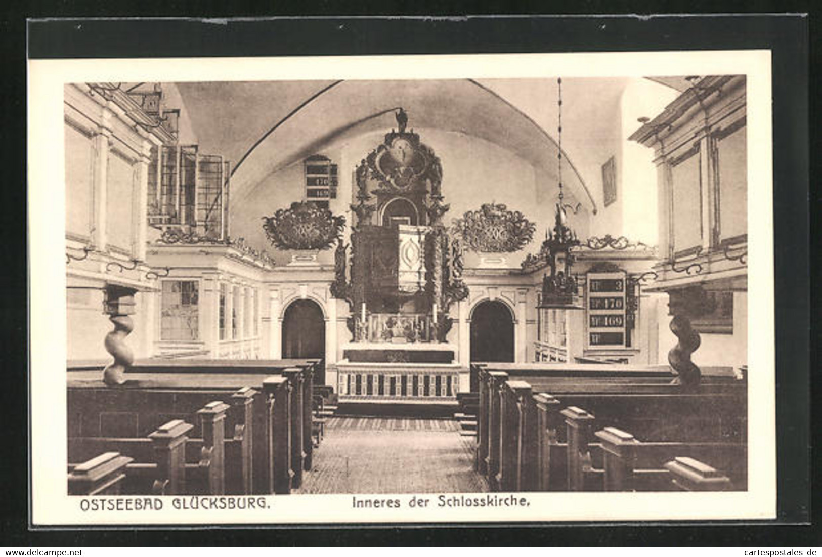 AK Glücksburg, Inneres Der Schlosskirche - Gluecksburg
