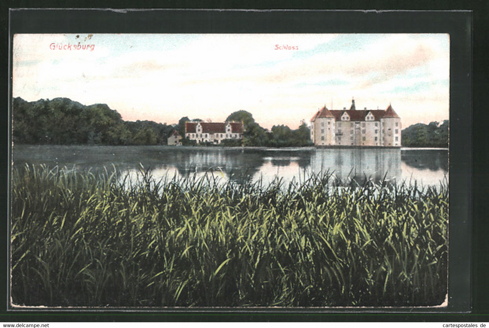 AK Glücksburg, Schloss über Den See Gesehen - Gluecksburg