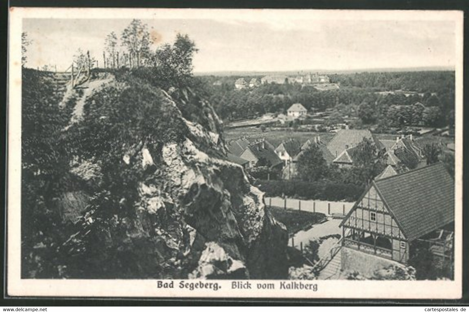 AK Bad Segeberg, Blick Vom Kalkberg Auf Den Ort - Bad Segeberg