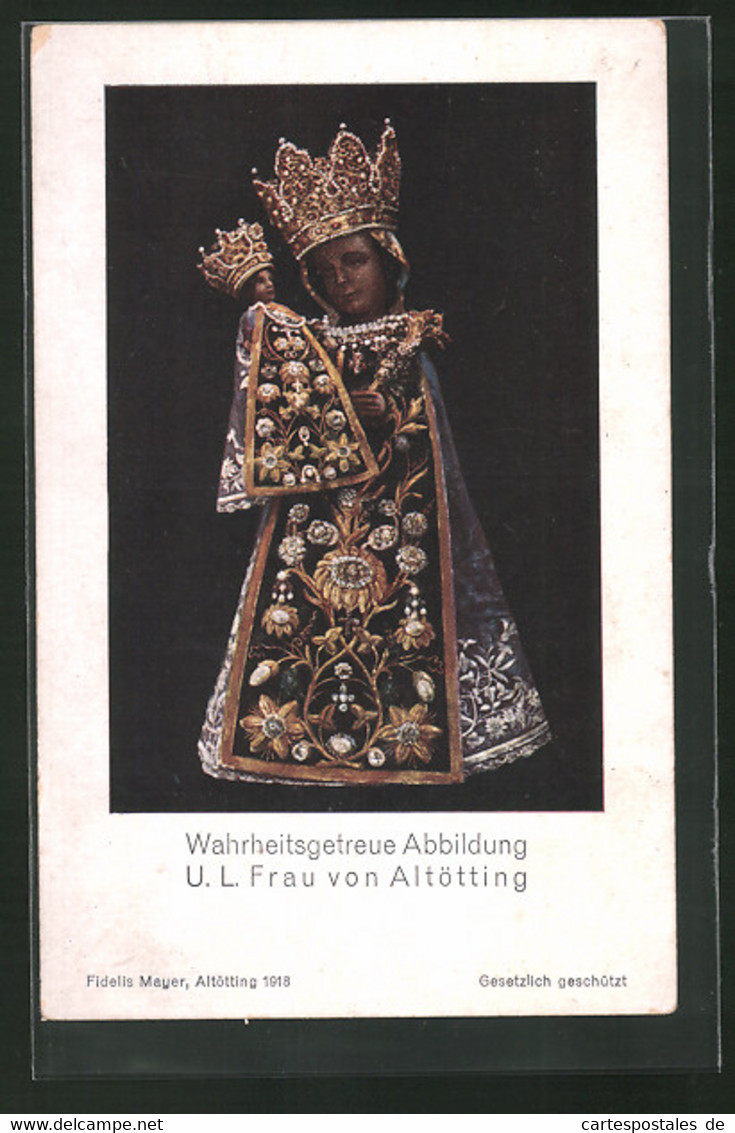 AK Altötting, U. L. Frau, Schwarze Maria - Altötting