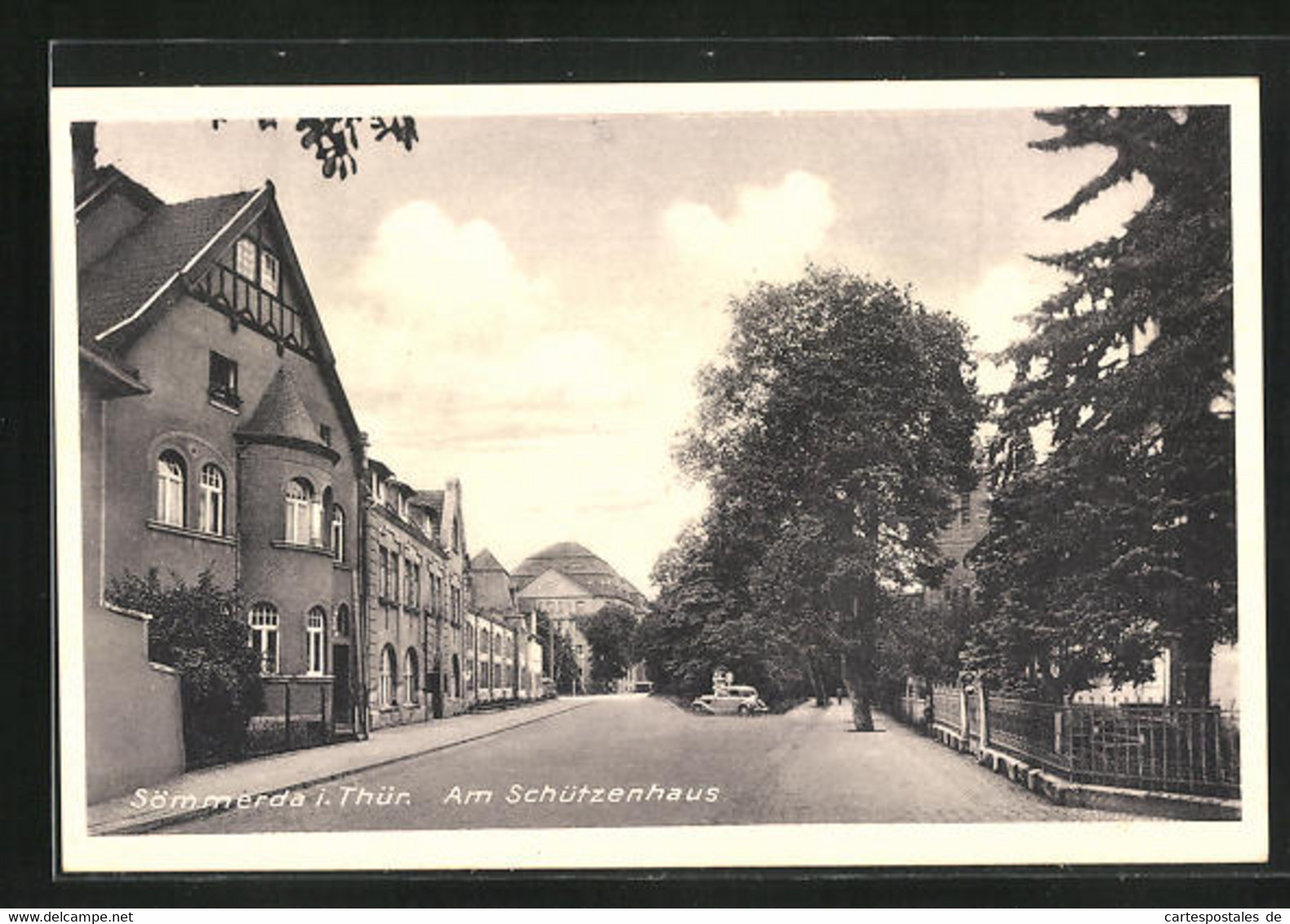 AK Sömmerda /Thür., Strassenpartie Am Schützenhaus - Sömmerda