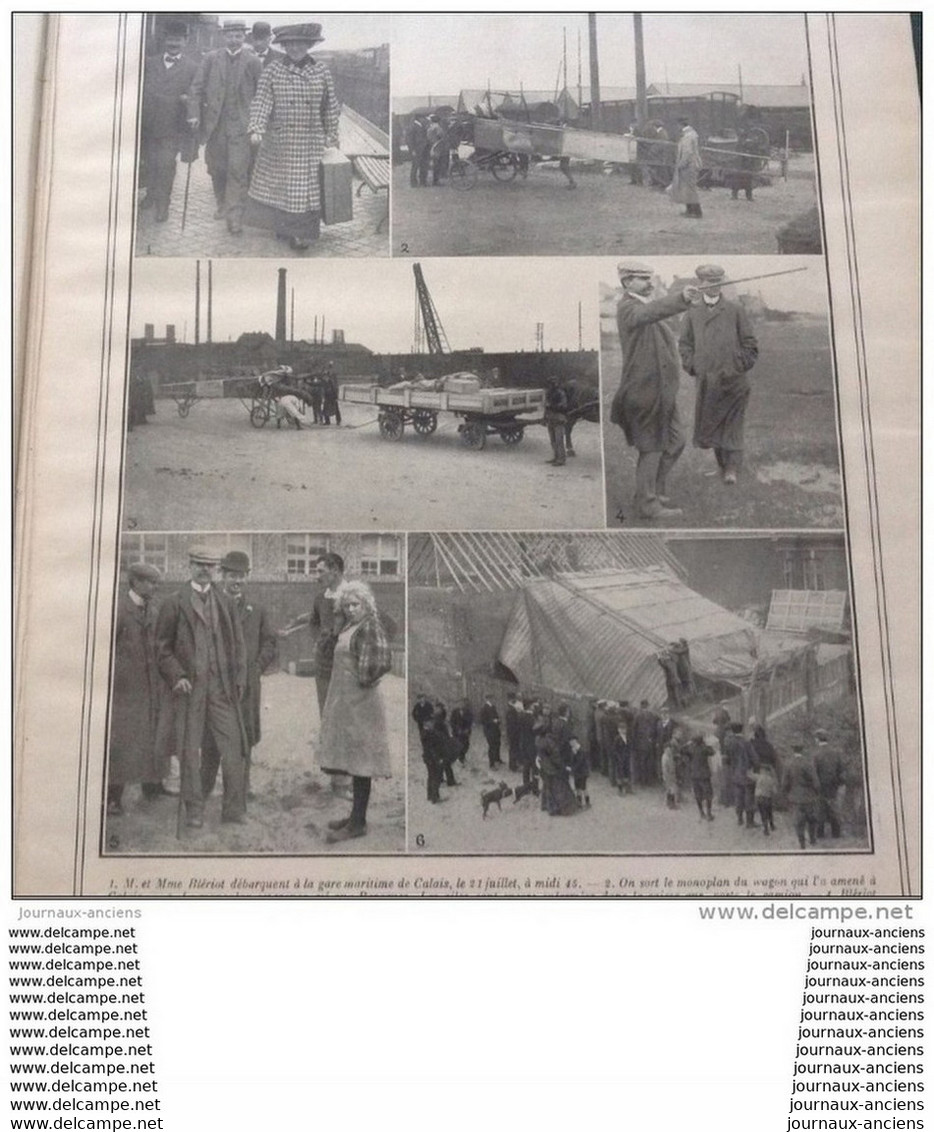 1909 L'ANGLETERRE N'EST PLUS UNE ÎLE - BLERIOT PASSE LA MANCHE - LA VIE AU GRAND AIR - 1900 - 1949