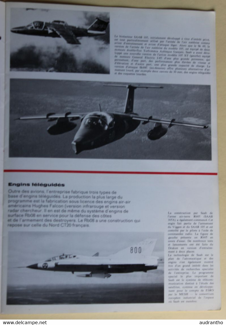 Ancienne Revue Voici SAAB Années 60 Aviation Militaire Viggen Draken Voiture SAAB 99 Et 96 Sonett 2 - Frans