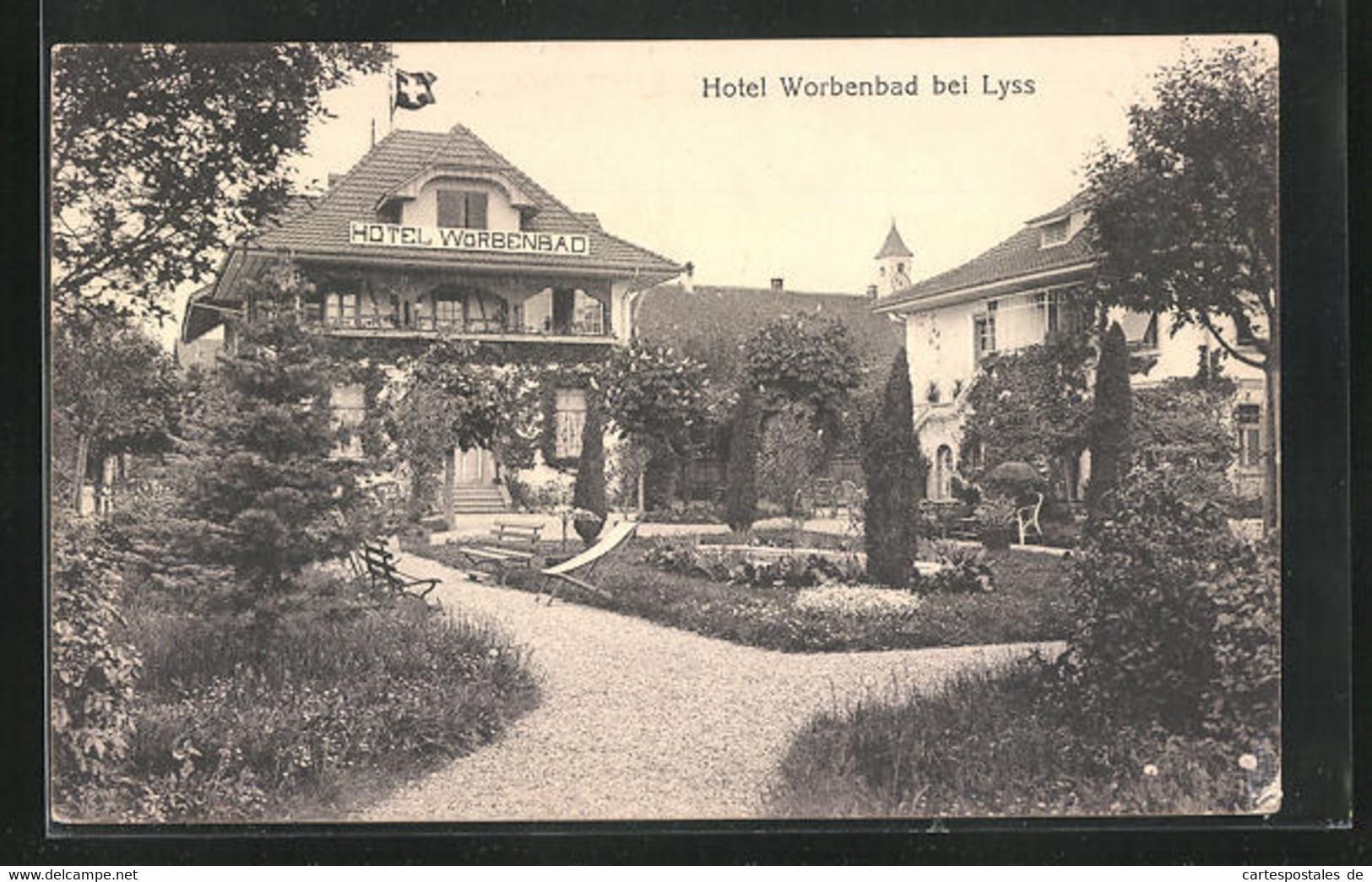 AK Worben, Hotel Worbenbad Mit Gartenanlage - Worb