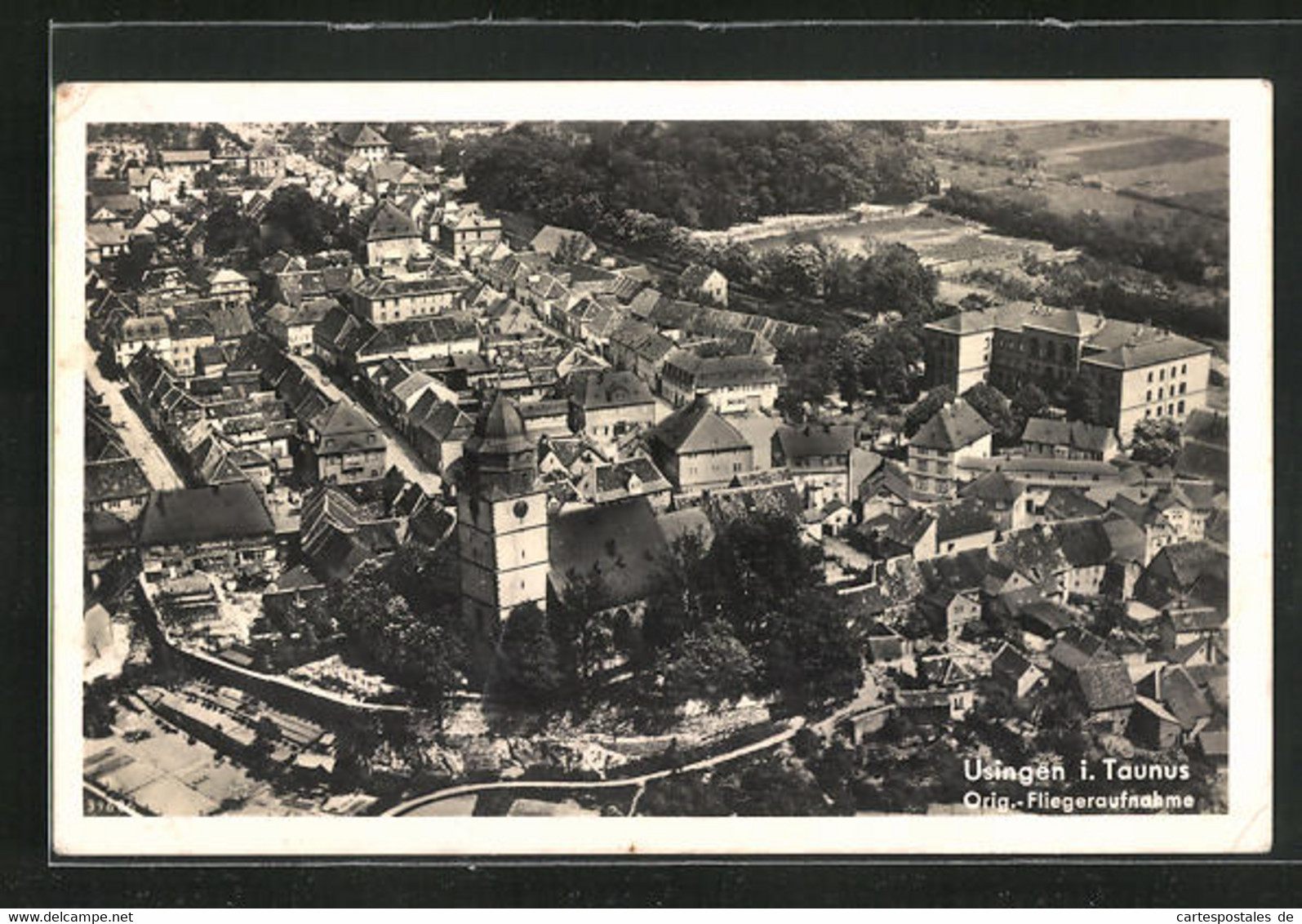 AK Usingen I. Taunus, Teilansicht Vom Flugzeug Aus - Usingen