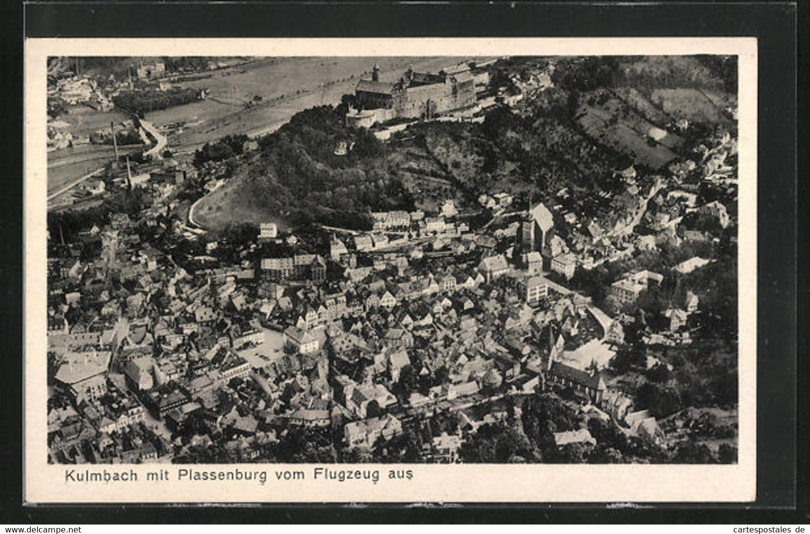 AK Kulmbach, Stadt Und Plassenburg, Fliegeraufnahme - Kulmbach