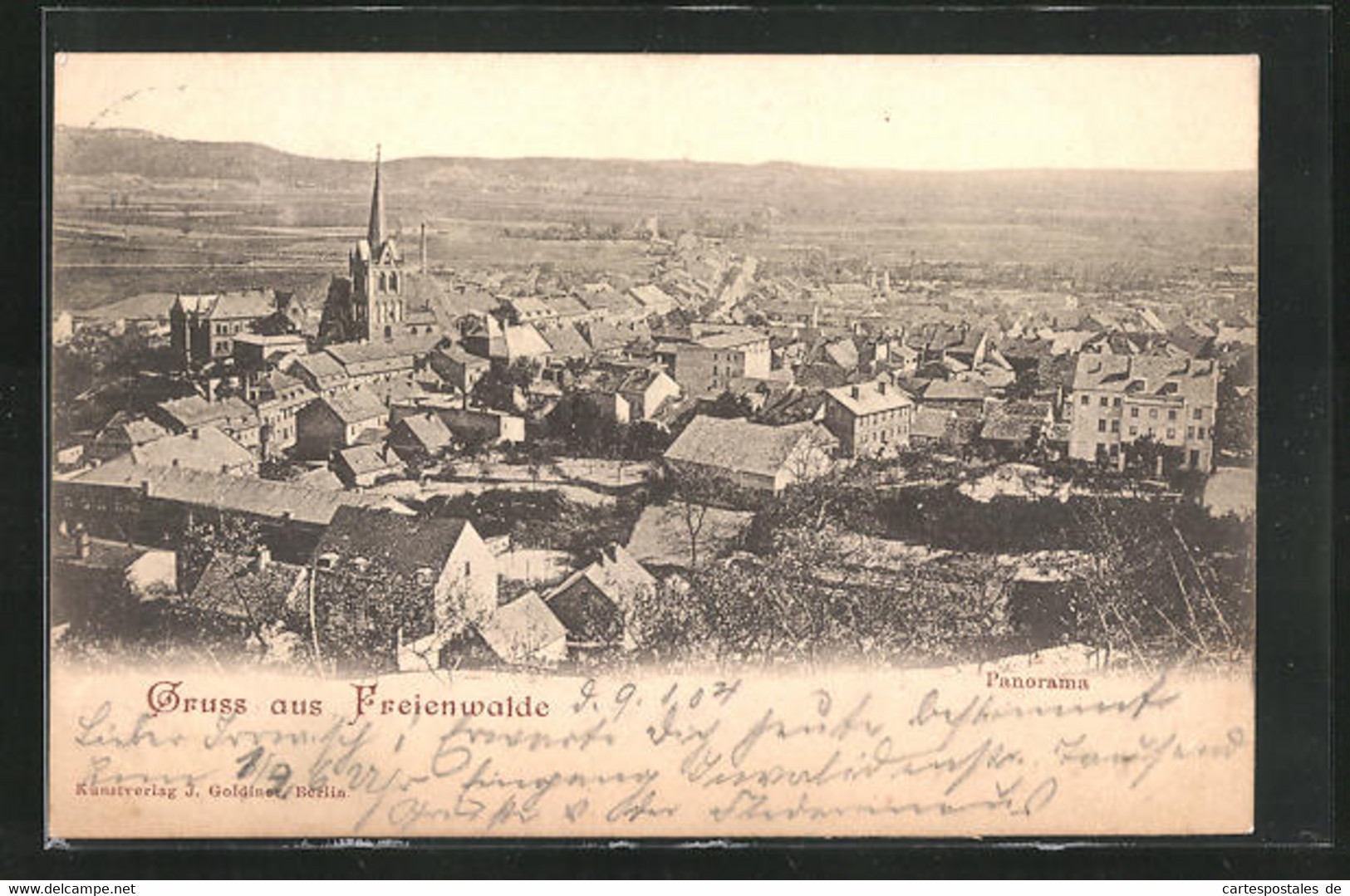 AK Freienwalde /Oder, Panorama - Bad Freienwalde