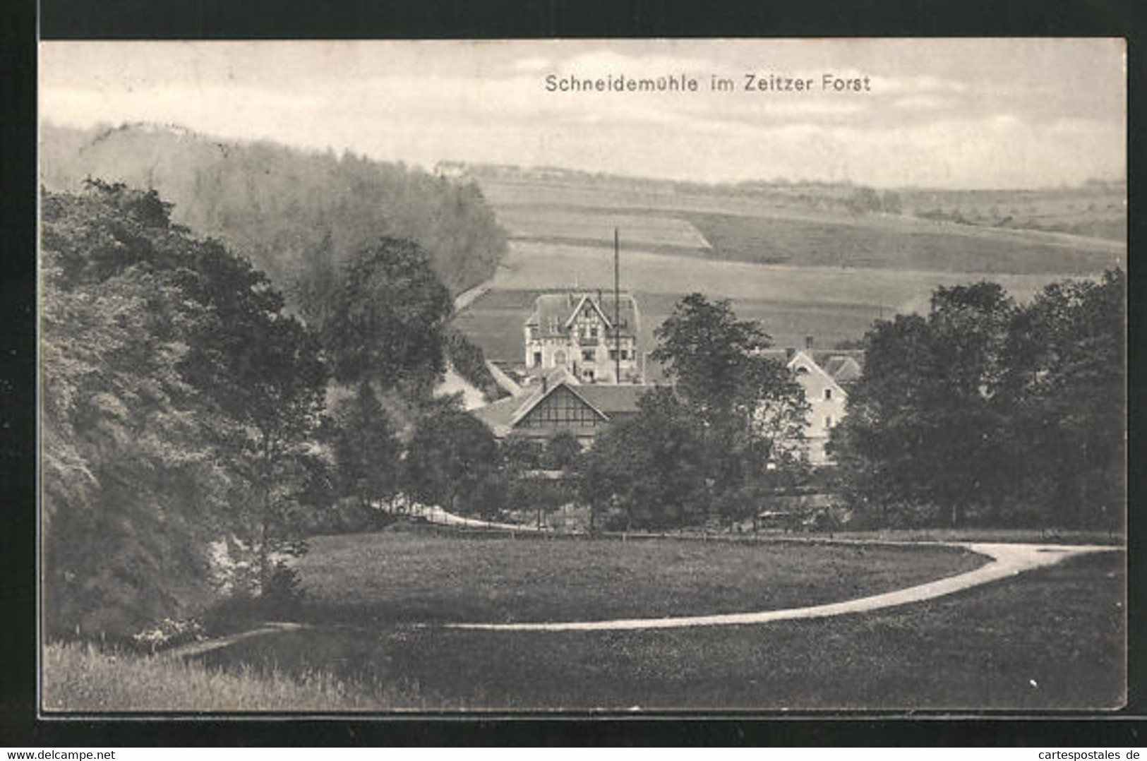 AK Schneidemühle Im Zeitzer Forst, Ortspartie - Zeitz