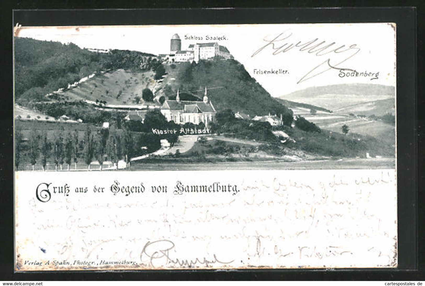 AK Hammelburg, Blick Auf Kloster Altstadt, Felsenkeller Und Schloss Saaleck - Hammelburg