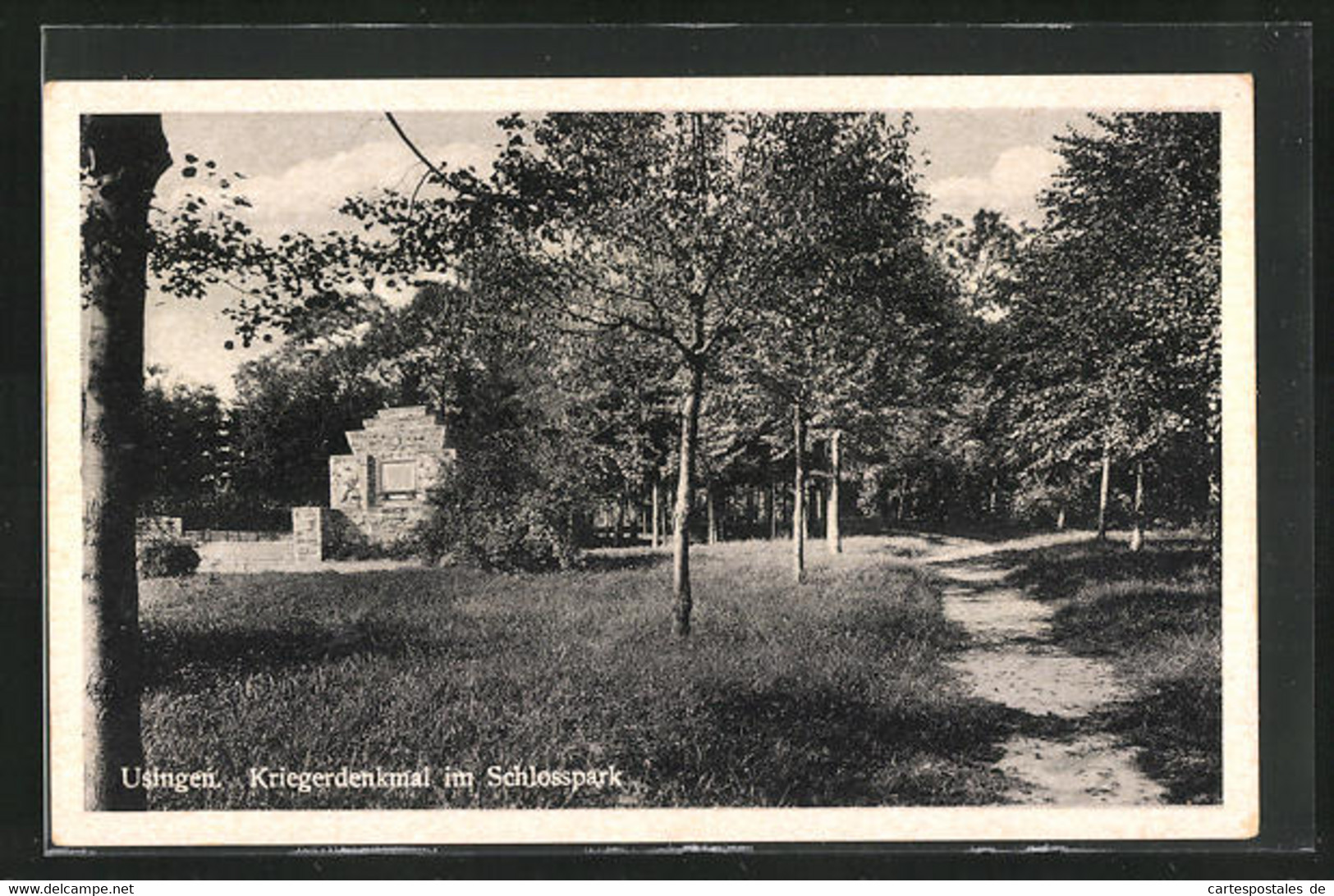 AK Usingen / Taunus, Kriegerdenkmal Im Schlosspark - Usingen
