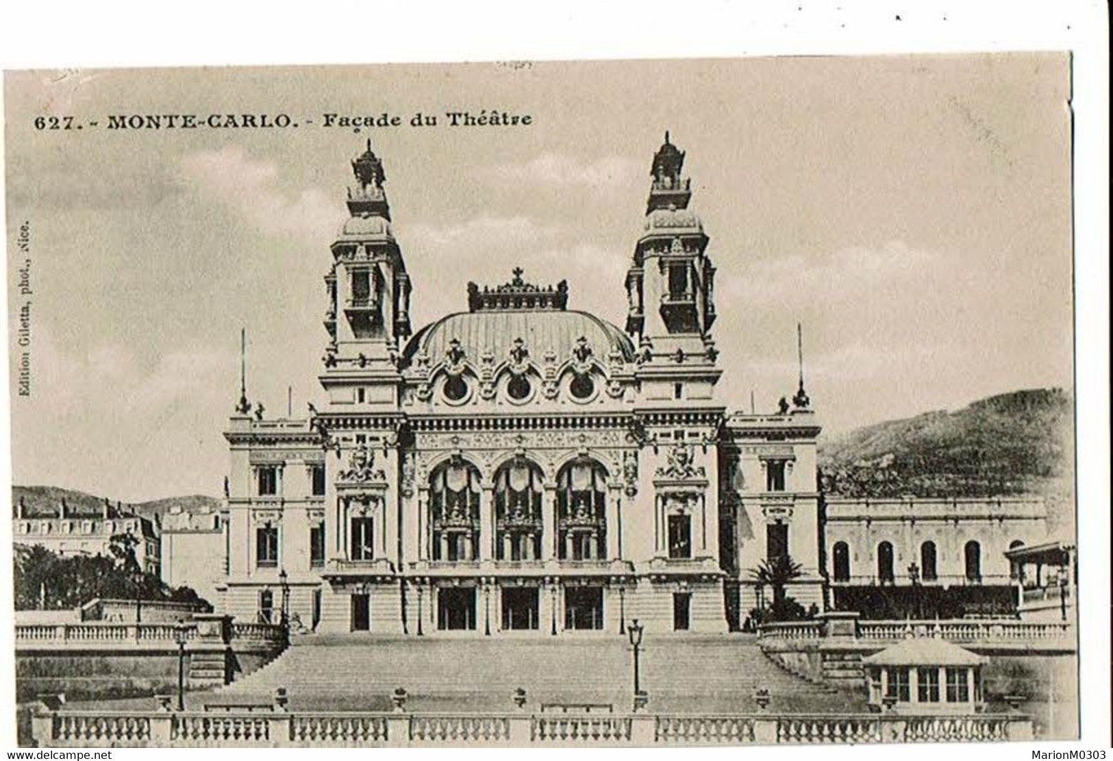 MONACO - Façade Du Théâtre - 1922 - Opernhaus & Theater