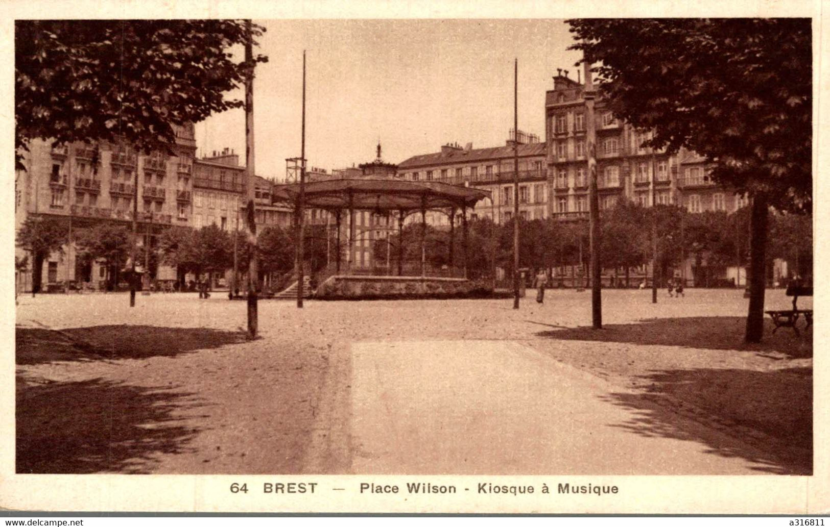 BREST PLACE WILSON KIOSQUE A MUSIQUE - Brest