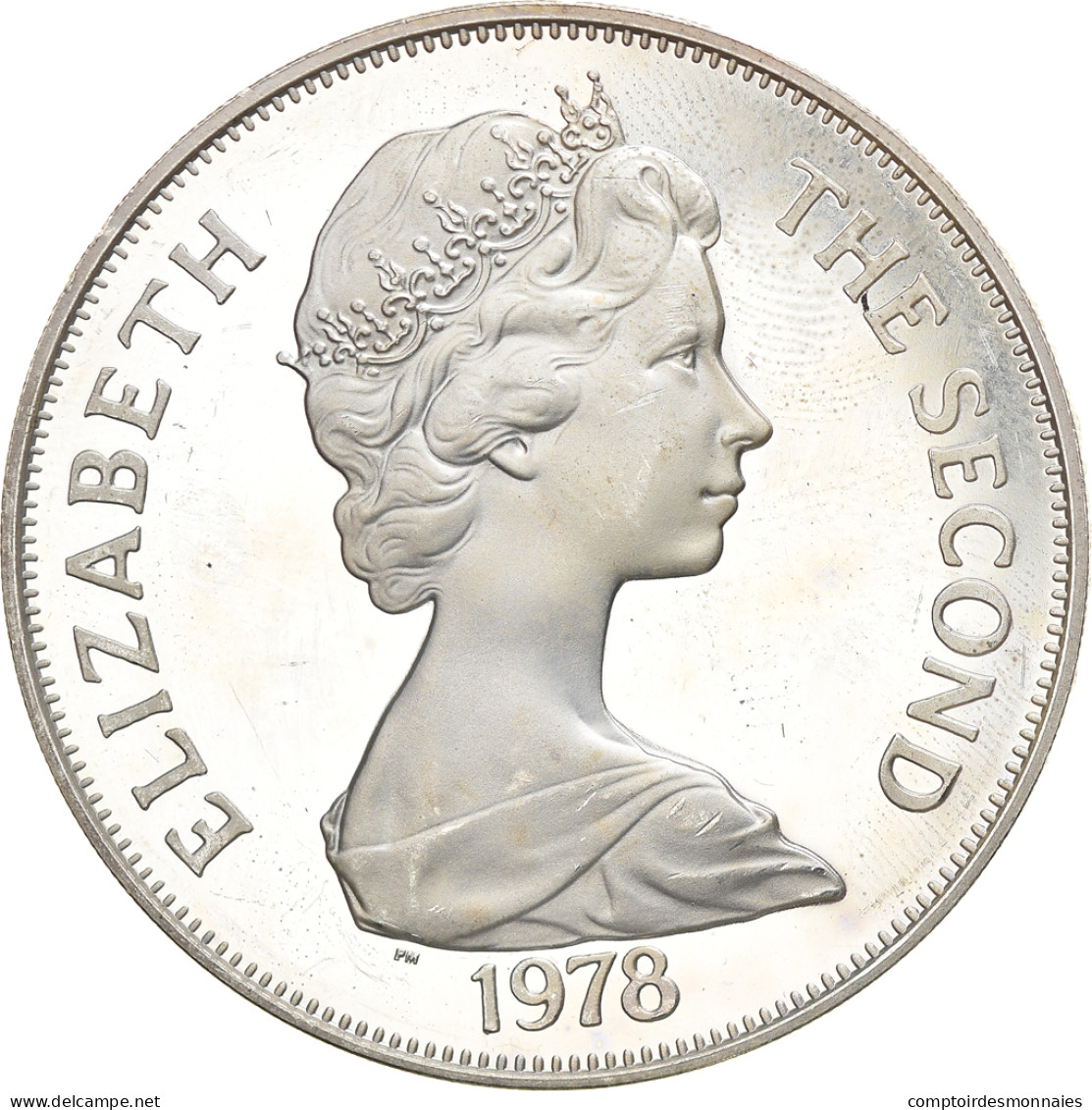 Monnaie, Tristan Da Cunha, Elizabeth II, Crown, 1978, Pobjoy Mint, SPL, Argent - Iles Vièrges Britanniques