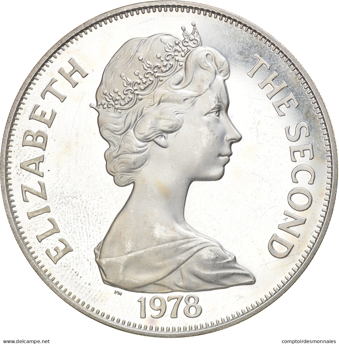 Monnaie, Tristan Da Cunha, Elizabeth II, Crown, 1978, Pobjoy Mint, SPL, Argent - Islas Vírgenes Británicas