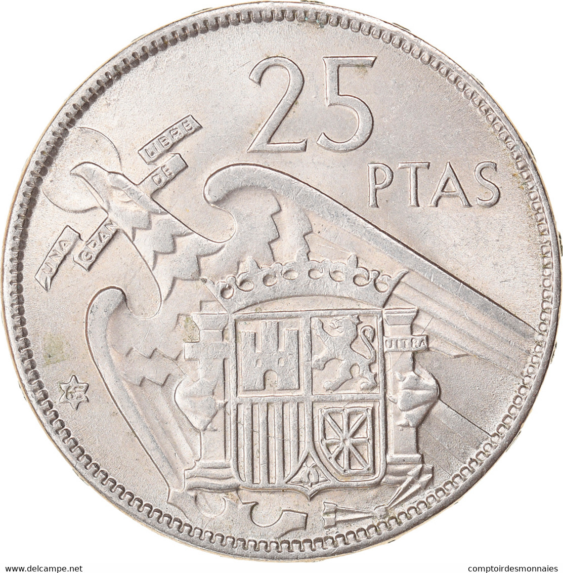 Monnaie, Espagne, Caudillo And Regent, 25 Pesetas, 1965, SUP, Copper-nickel - 25 Peseta