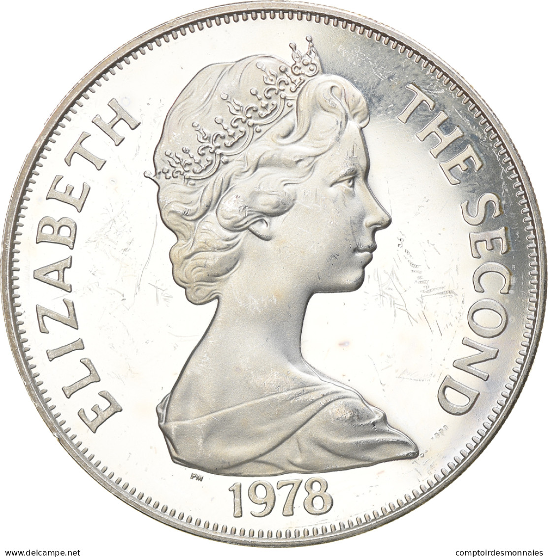 Monnaie, Tristan Da Cunha, Elizabeth II, Crown, 1978, Pobjoy Mint, SPL, Argent - Islas Vírgenes Británicas