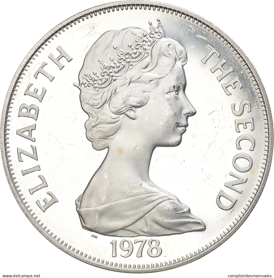 Monnaie, Tristan Da Cunha, Elizabeth II, Crown, 1978, Pobjoy Mint, SPL, Argent - Isole Vergini Britanniche