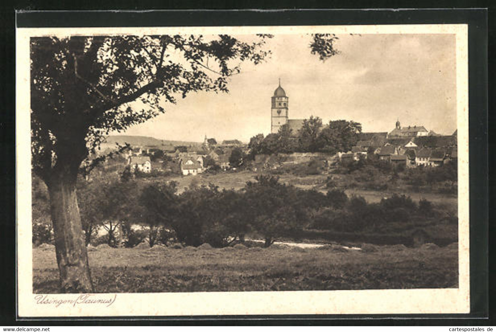 AK Usingen / Taunus, Ortspanorama - Usingen