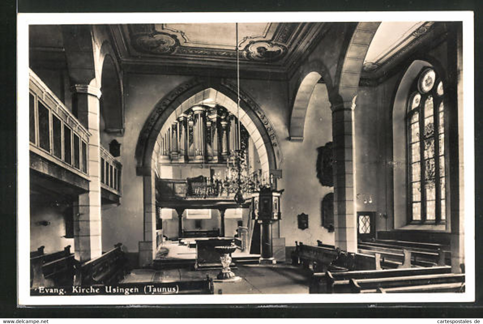 AK Usingen / Taunus, Inneres Der Evangelischen Kirche - Usingen