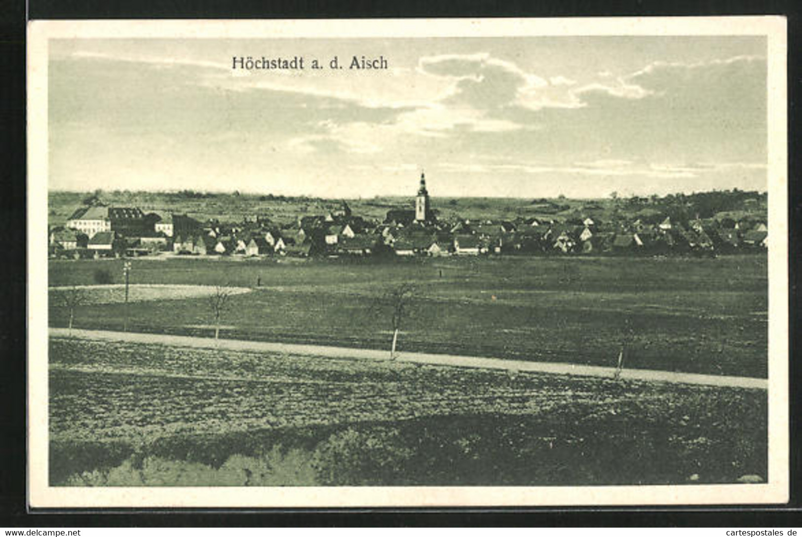 AK Höchstadt A. D. Aisch, Panorama Mit Kirche - Hoechstadt