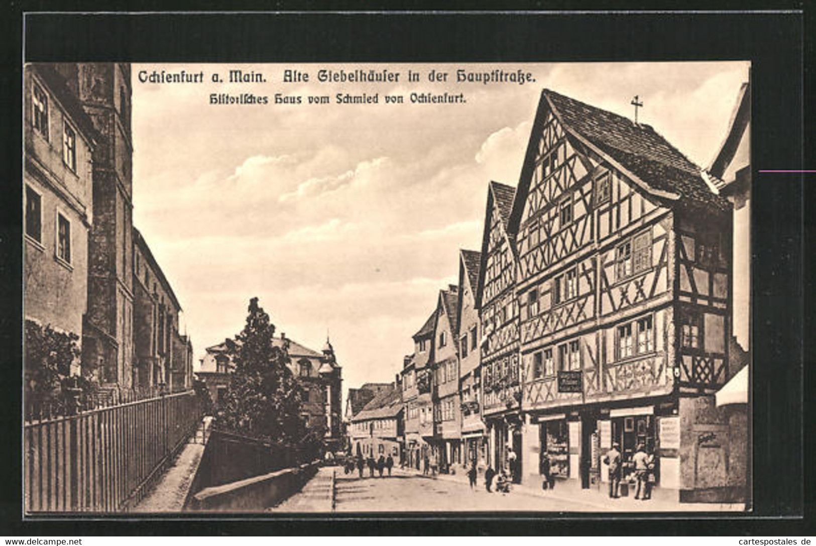 AK Ochsenfurt A. Main, Alte Giebelhäuser In Der Hauptstrasse - Ochsenfurt