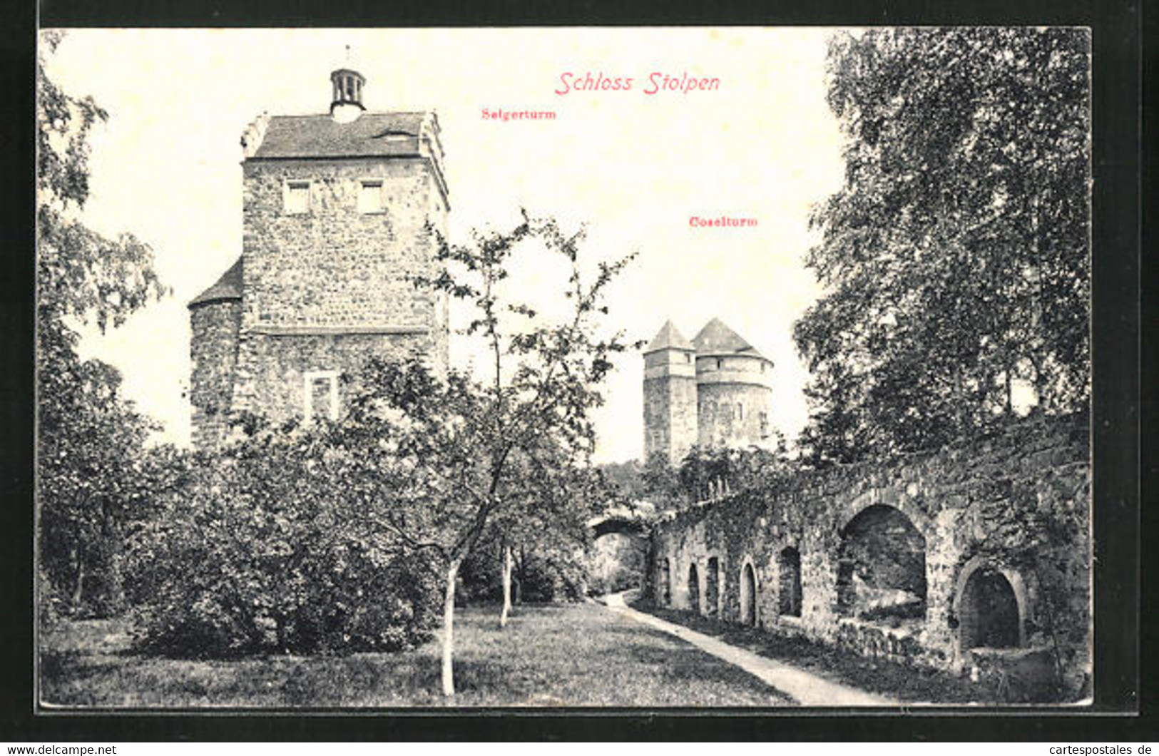 AK Stolpen, Schloss Mit Seiger- Und Coselturm - Stolpen