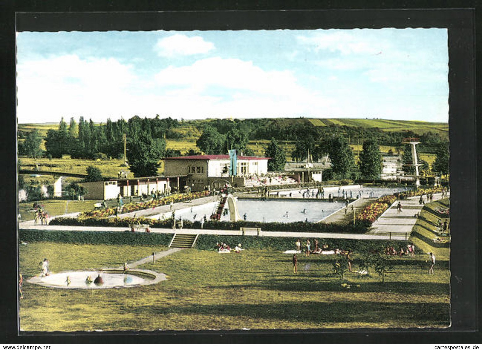 AK Kitzingen /Main, Schwimmbad Im Sonnenschein - Kitzingen