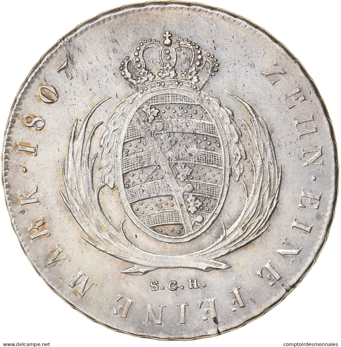 Monnaie, Etats Allemands, SAXONY-ALBERTINE, Friedrich August I, Thaler, 1807 - Taler & Doppeltaler