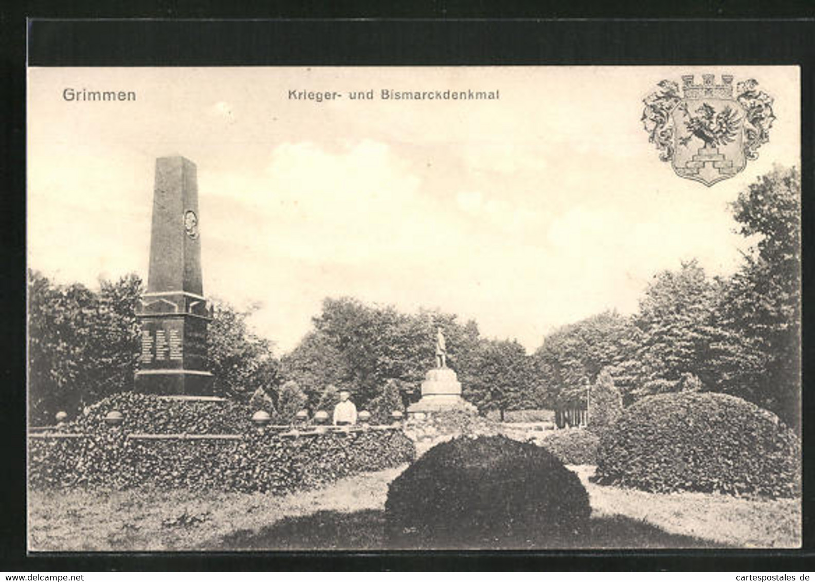 AK Grimmen, Krieger- Und Bismarckdenkmal - Grimmen
