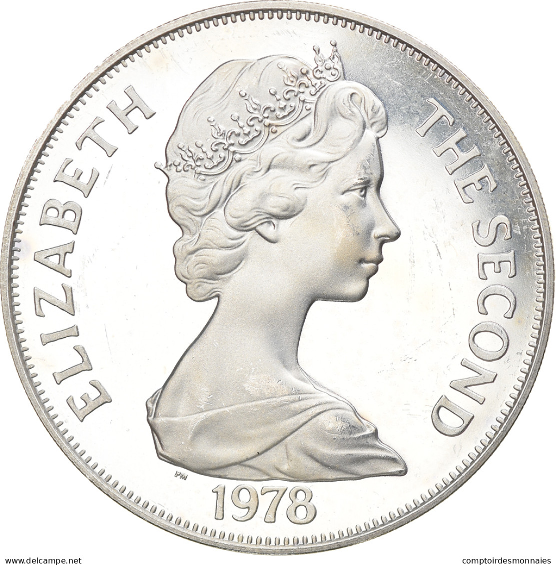 Monnaie, Tristan Da Cunha, Elizabeth II, Crown, 1978, Pobjoy Mint, SPL, Argent - Iles Vièrges Britanniques