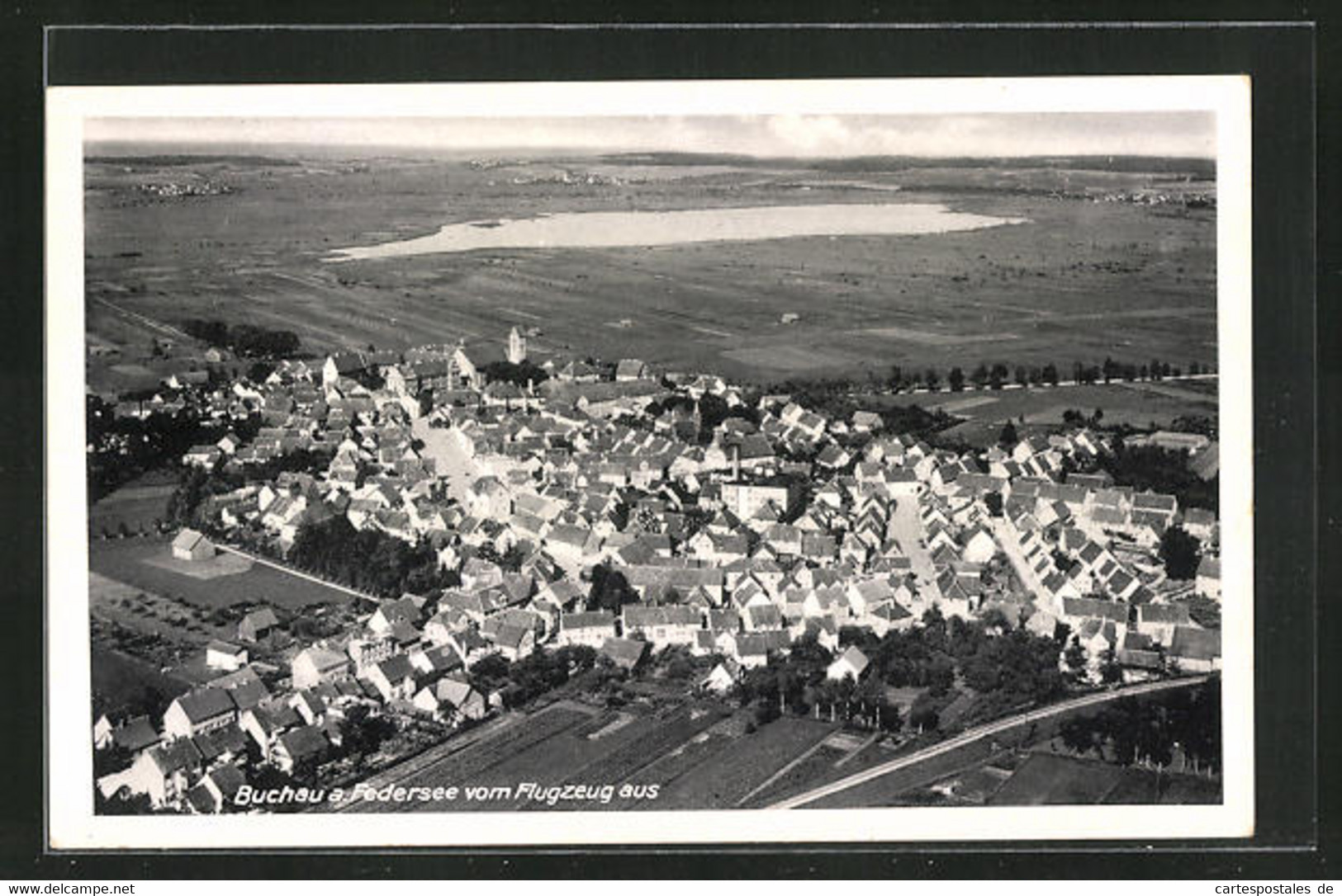 AK Buchau A. Federsee, Teilansicht Vom Flugzeug Aus - Bad Buchau