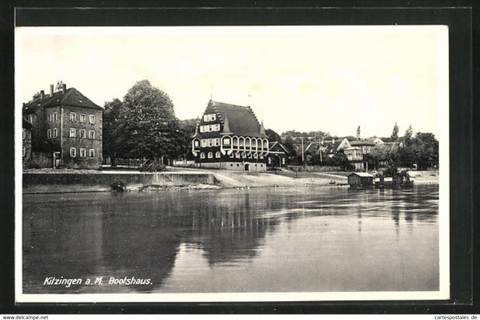 AK Kitzingen A.M., Partie Am Bootshaus - Kitzingen