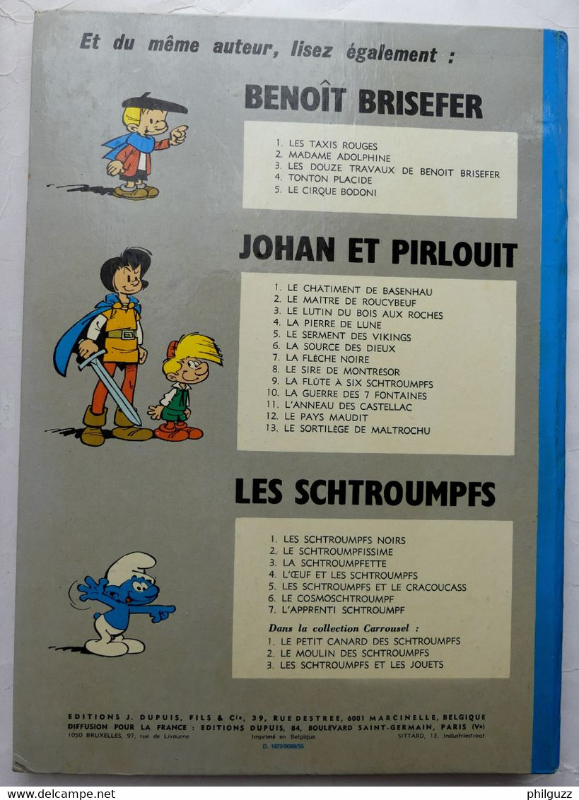 ALBUM BD ALBUM BD LE SCHTROUMPFISSIME 2 DUPUIS PEYO 1971 - 1972 - Schtroumpfs, Les - Los Pitufos