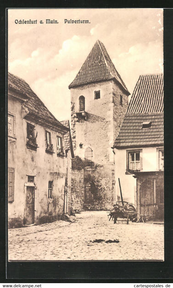 AK Ochsenfurt / Main, Am Pulverturm - Ochsenfurt