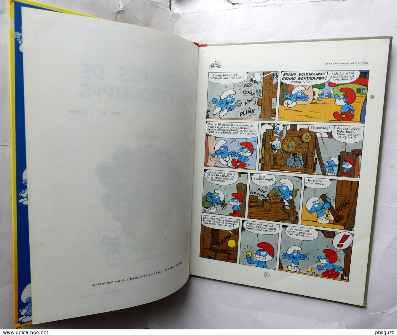 ALBUM BD HISTOIRES DE SCHTROUMPFS 8 DUPUIS PEYO EO 1972 - Schtroumpfs, Les