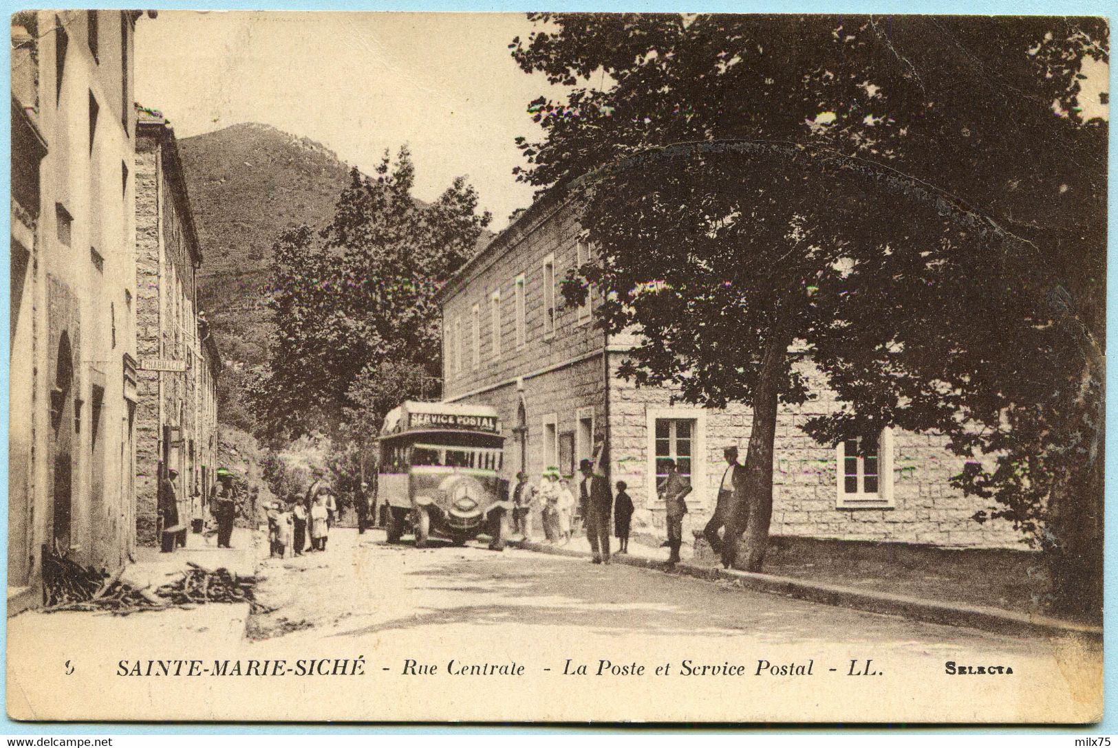 [20] [2A] - SAINTE-MARIE-SICHE - Rue Centrale - La Poste Et Le Service Postal (circulée En 1932) - Andere & Zonder Classificatie