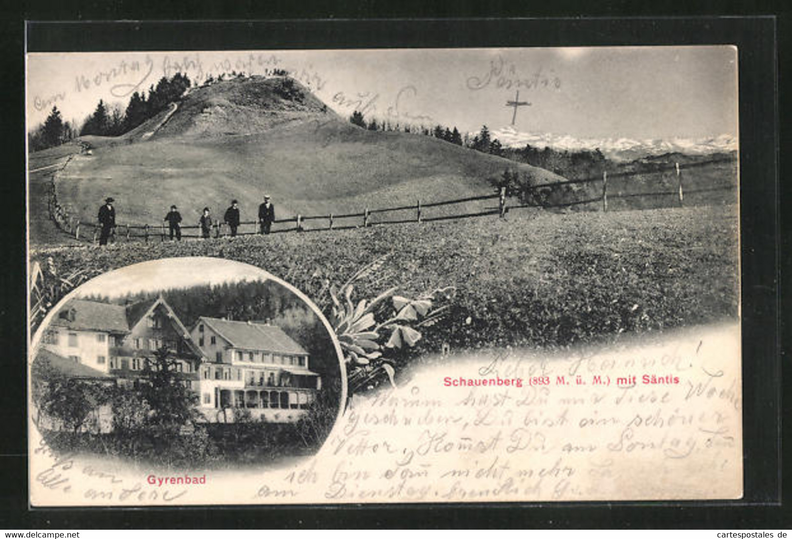 AK Turbenthal, Hotel Gyrenbad, Schauenberg Mit Säntis - Turbenthal