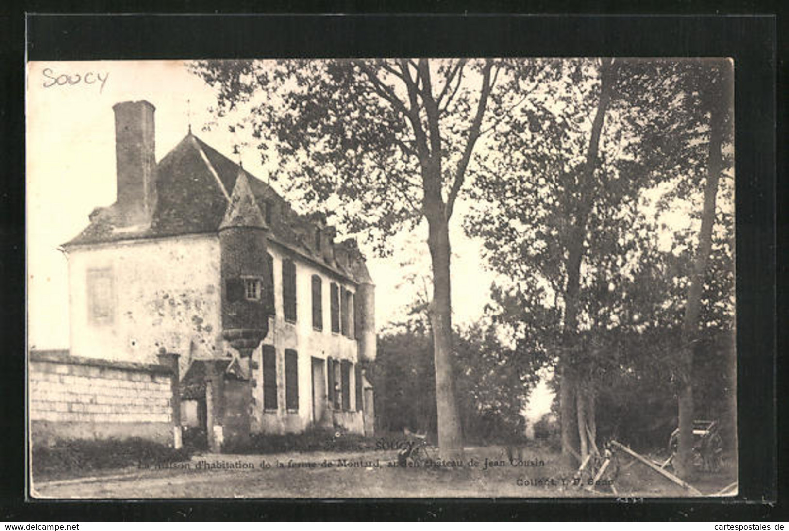 CPA Soucy, La Maison D`habitation De La Ferme De Montard, Ancien Château De Jean Cousin - Soucy