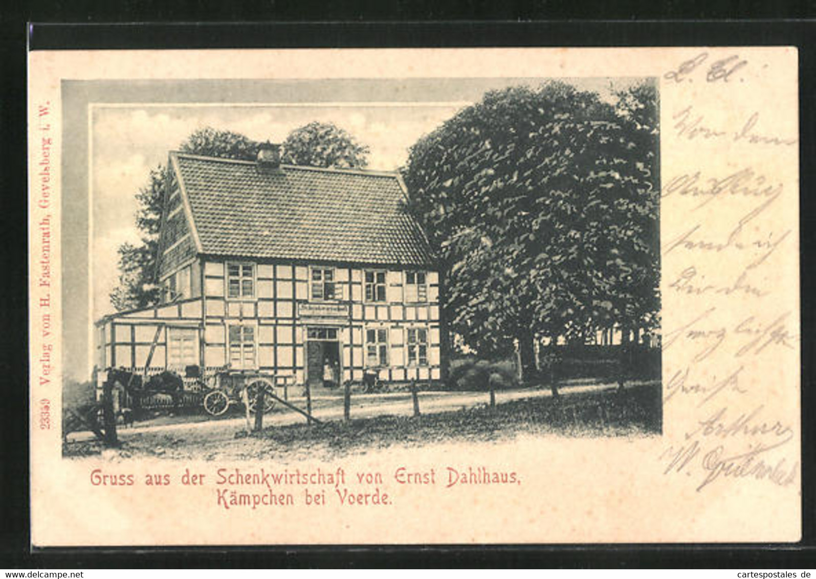 AK Kämpchen B. Voerde, Gasthaus Von Ernst Dahlhaus - Voerde