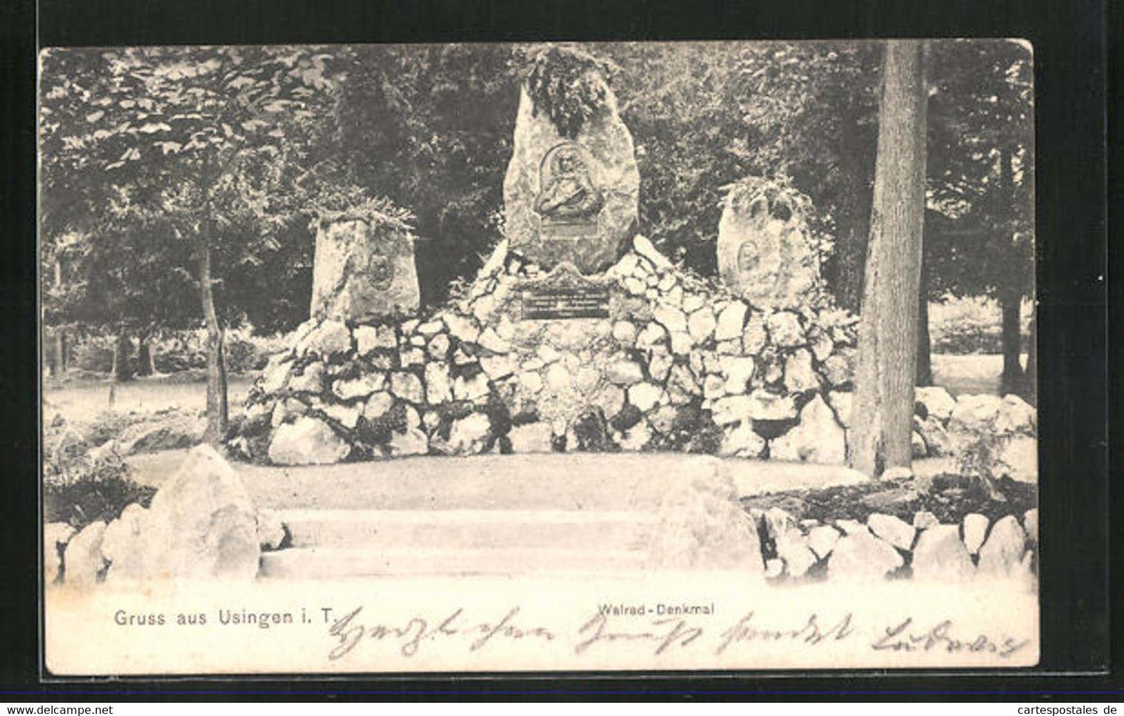 AK Usingen / Taunus, Waldrad-Denkmal - Usingen