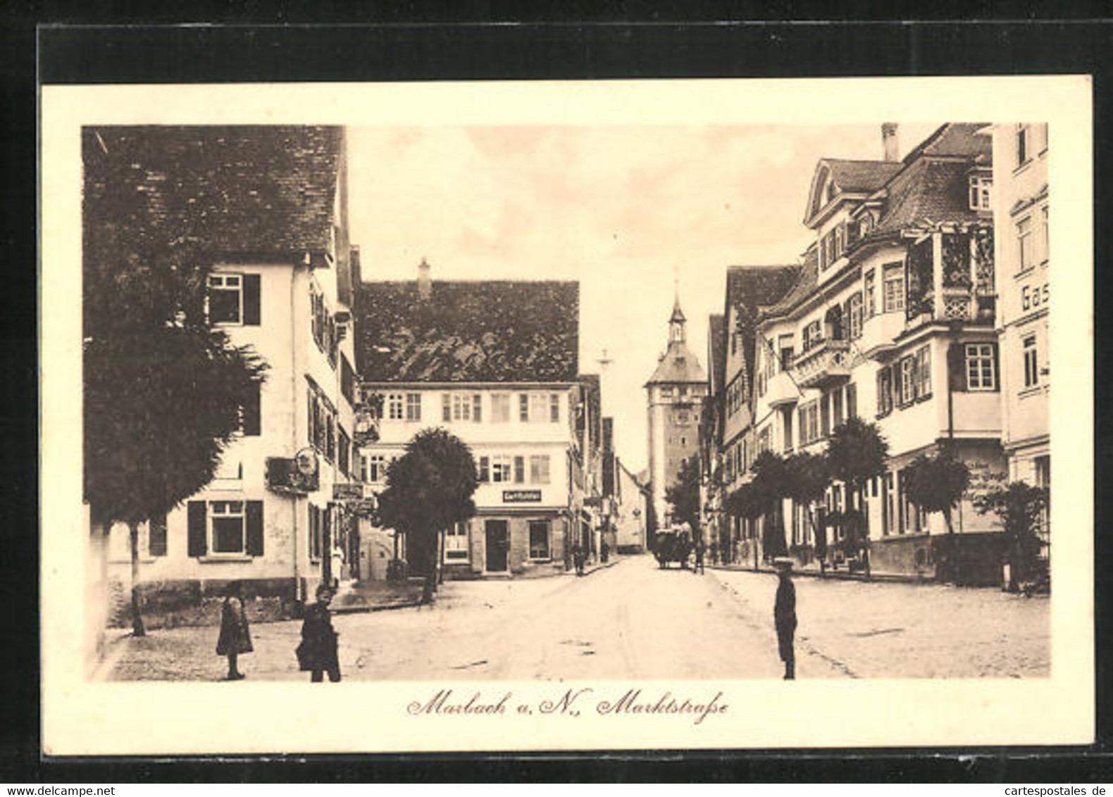 AK Marbach, Marktstrasse - Marbach